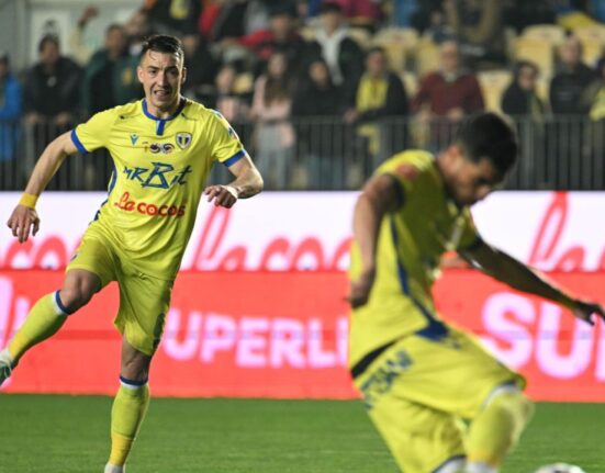 Reacția lui Alex Mateiu, după primul gol marcat în ultimii trei ani