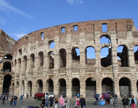 Scandal cu turiști la Colosseum