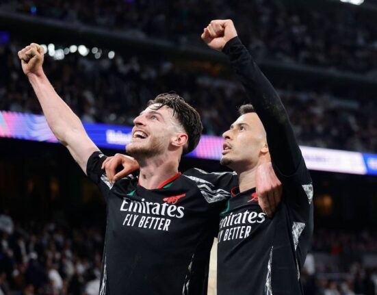 Reacția lui Declan Rice, după ce Arsenal a eliminat-o pe Real Madrid: ”Vrem să câștigăm Champions League”