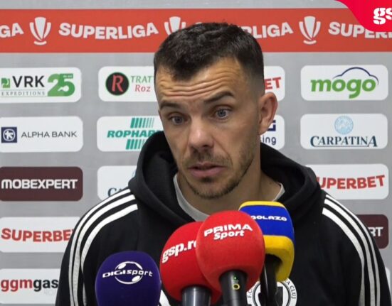 Dan Nistor, declarații după victoria din Giulești: „Ne bucurăm că am reușit să câștigăm pentru a 3-a oară cu Rapid în acest sezon” + Cu ce jucător de la Rapid a făcut schimb de tricouri