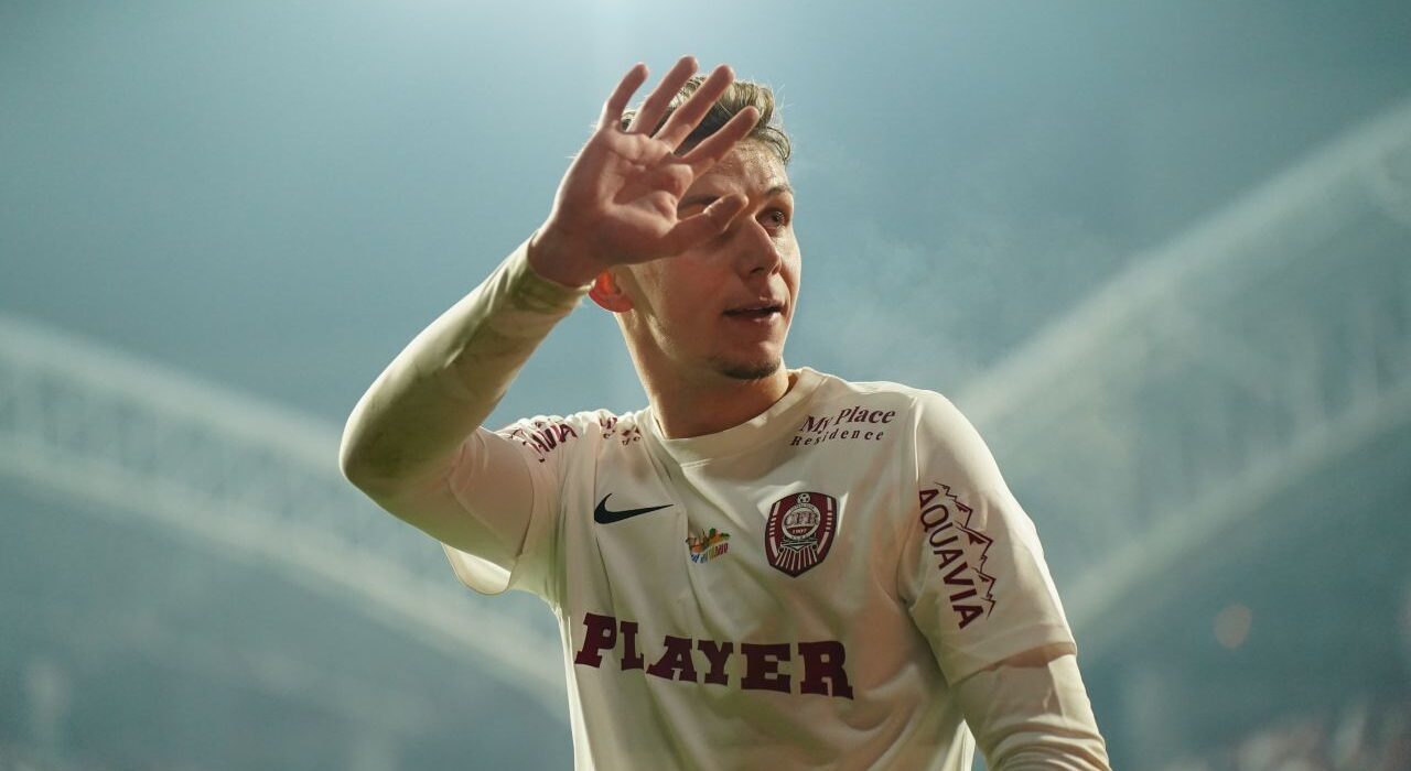 Louis Munteanu, vultur pe stâncă! Atacantul lui CFR Cluj e primul în topul celor mai buni marcatori