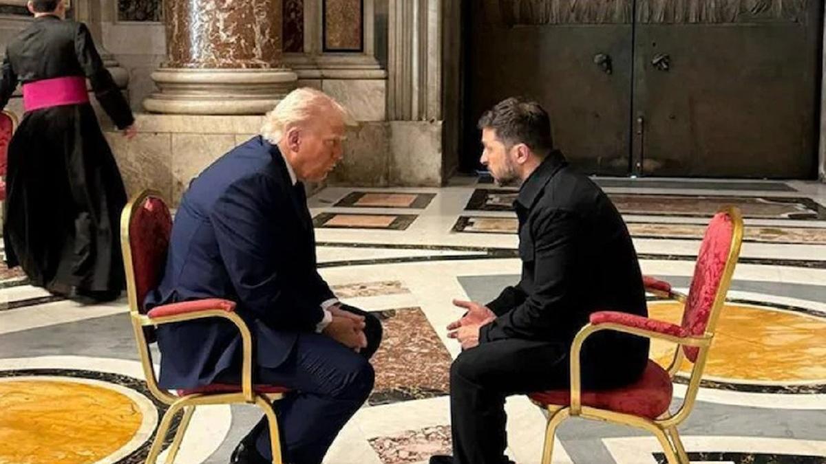 Donald Trump și Volodimir Zelenski s-au întâlnit în Bazilica Sfântul Petru! Moștenirea de pace a Papei Francisc