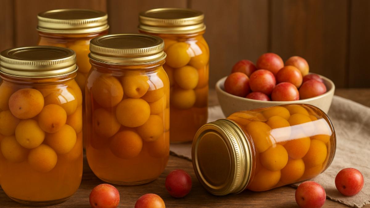 Gustul copilăriei: Rețeta clasică de compot de corcodușe, ca la bunica