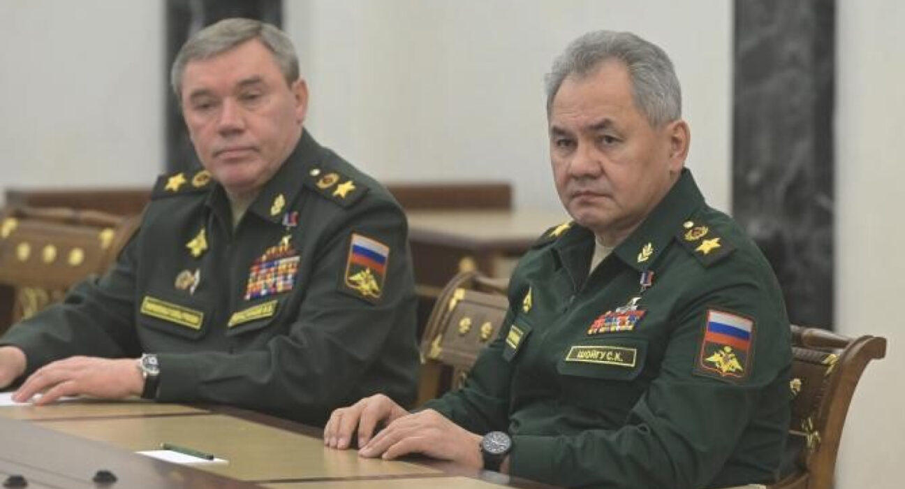 O hartă filmată în spatele lui Valeri Gherasimov dezvăluie ambițiile Rusiei: Următoarele ținte către granițele României