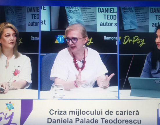 Psihologia Carierei, subiectul săptămânii la DrPsy. Jurnalista Daniela Palade Teodorescu, invitata Ramonei A. Dumitru