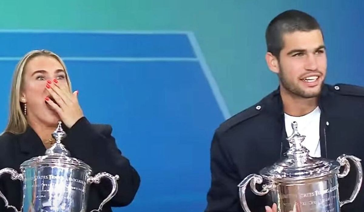 „E 9 dimineața, nu te îngrijora” » Carlos Alcaraz, galant după gafa făcută de Aryna Sabalenka într-o emisiune