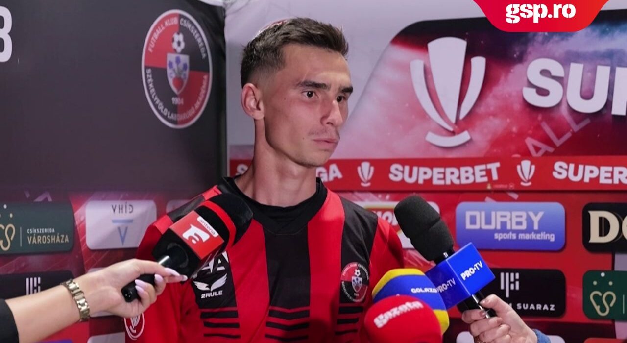 Csikszereda vs. FCSB 1-1 » Ervin Bakos, surprins că este vecin de clasament cu campioana României: „Atmosfera ne-a ajutat foarte mult”
