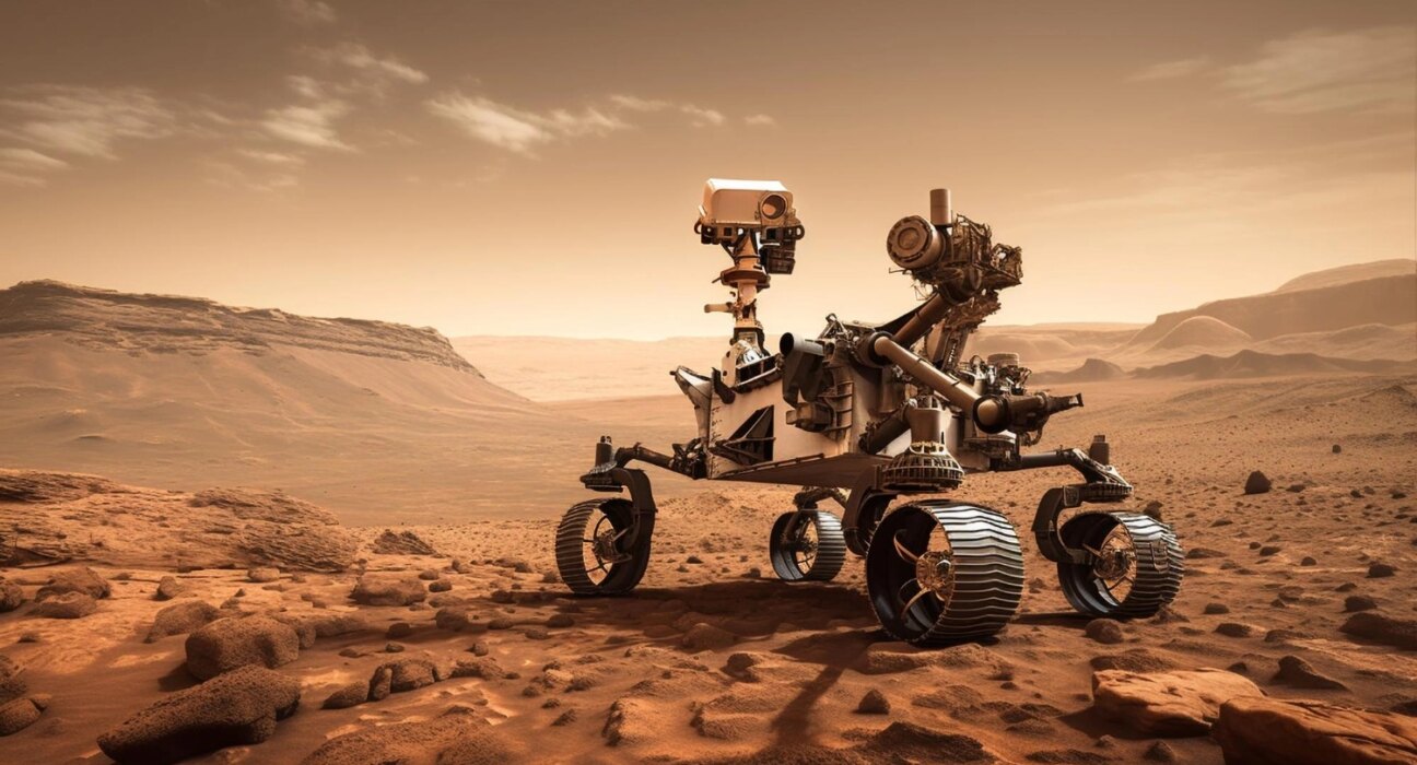 FOTO Ce a fotografiat Roverul Perseverance pe Marte, în premieră: O dâră de lumină lasă loc de interpretări