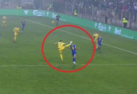Avem imagini! Cum arată fruntea lui Nikola Katic după lovitura brutală primită de la Denis Drăguș