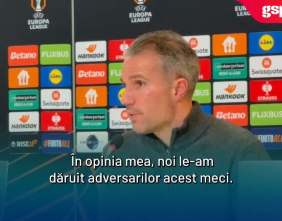 FCSB vs Feyenoord 4-3 » Robin van Persie, după înfrângerea suferită la ultima fază: „În opinia mea, noi le-am dăruit adversarilor acest meci”