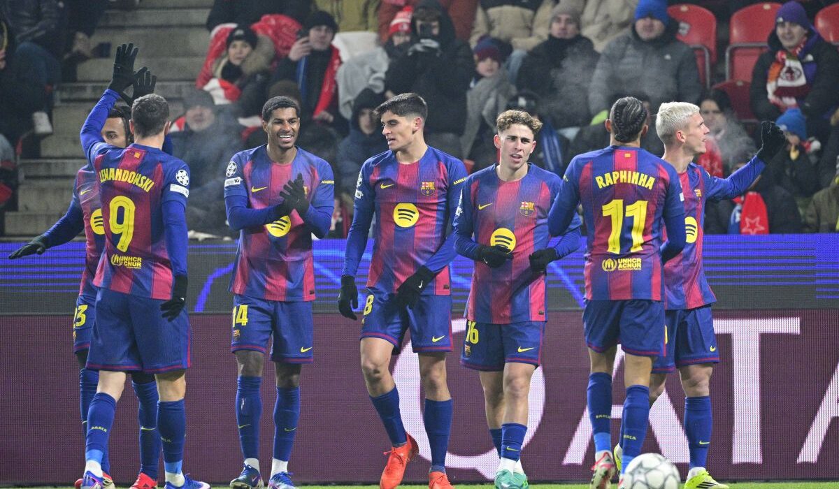 Meci de poveste la Praga! Barcelona se impune după un thriller cu Slavia » Catalanii rămân în lupta pentru primele 8 locuri