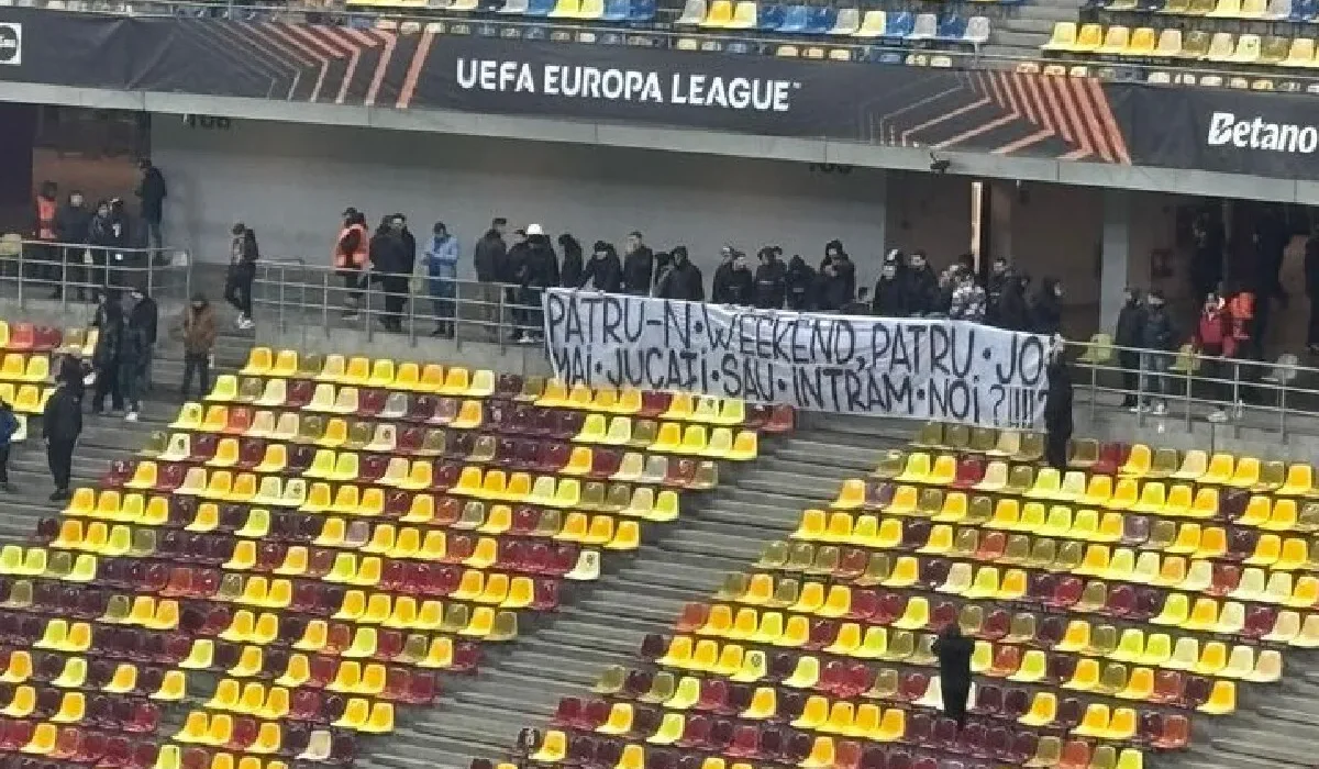 FCSB – Fenerbahce: Incident în tunel la pauză / Un suporter a intrat pe teren în prima repriză