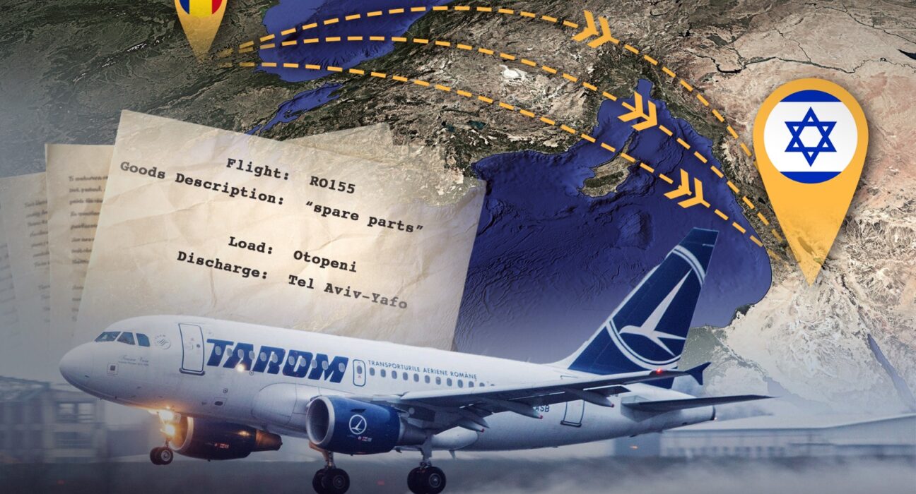 INVESTIGAȚIE. Cum au ajuns să plece din România către Israel exporturi militare de zeci de milioane de euro în 2025. Componente pentru Elbit, transportate cu avioane de linie. „Eu sunt un furnizor, pe mine nu mă interesează ce face clientul cu produsul”