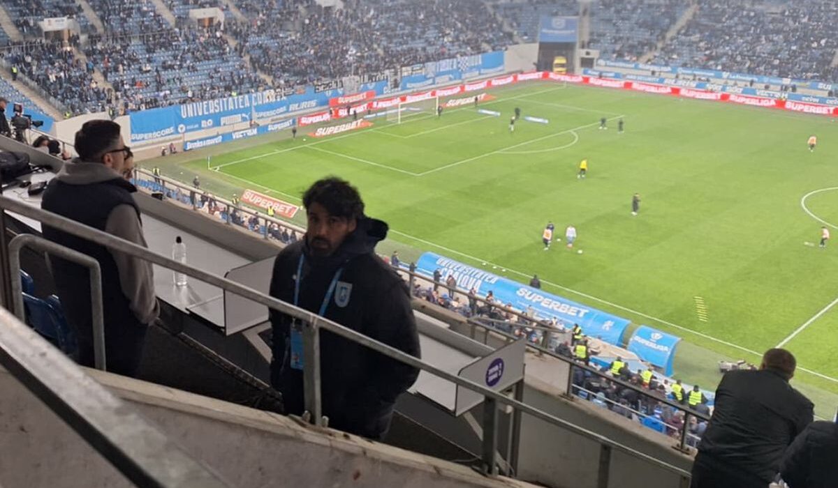 De unde a urmărit suspendatul Filipe Coelho meciul Universitatea Craiova -off