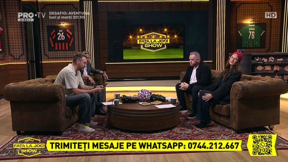 Fața la joc! a fost în direct la Pro TV și pe VOYO | Raluka, Raț și Oprișan au fost invitații lui Ștucan