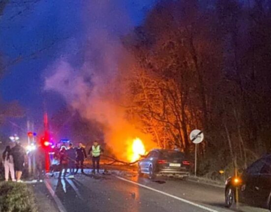 Patru morți într-un accident în Neamț: o mașină a luat foc la impactul cu un alt autoturism. Un bebeluș, printre victime
