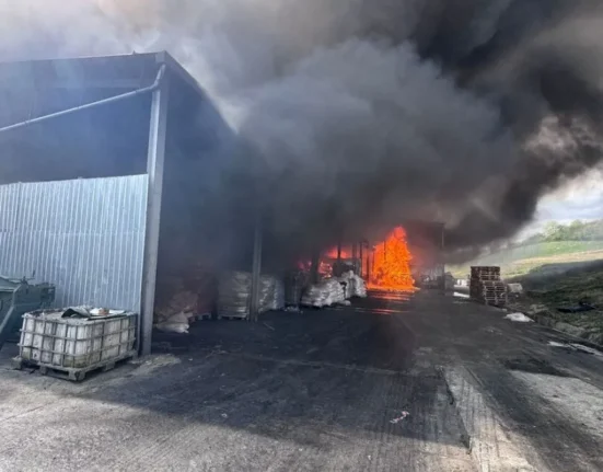 Incendiu puternic în județul Sălaj. A fost emis mesaj Ro-Alert