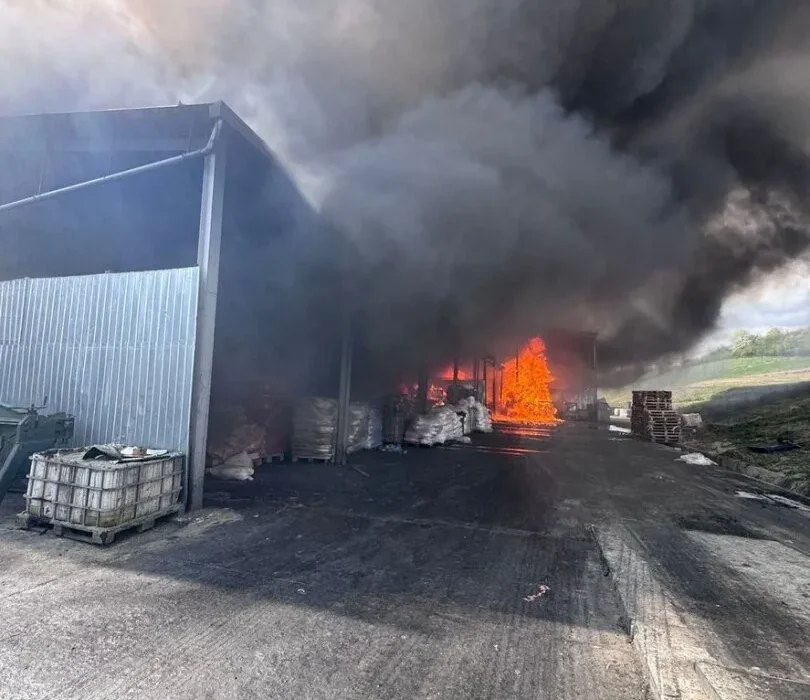 Incendiu puternic în județul Sălaj. A fost emis mesaj Ro-Alert