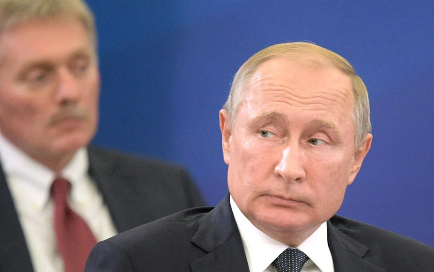 Dmitri Peskov și Vladimir Putin FOTO EPA-EFE