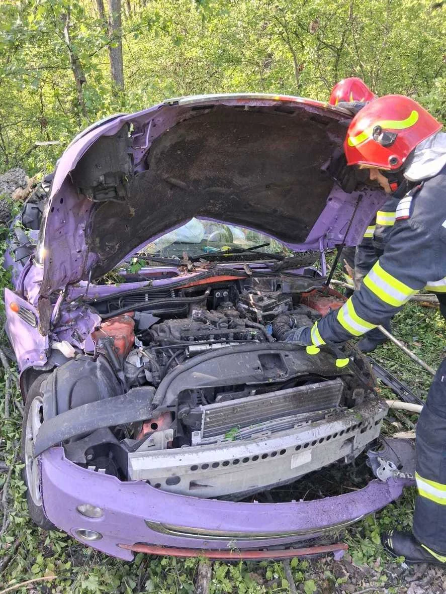 O tânără a murit în accident FOTO: ISU Giurgiu