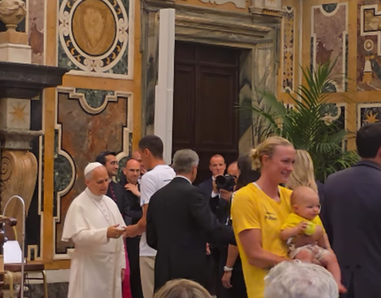 David Popovici, întâlnire specială cu Papa Leon al XIV-lea
