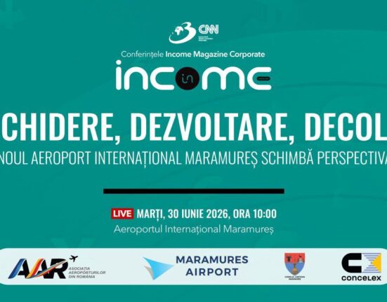 Conferința națională Income Magazine Corporate „DESCHIDERE, DEZVOLTARE, DECOLARE – Noul Aeroport Internațional Maramureș schimbă perspectiva”