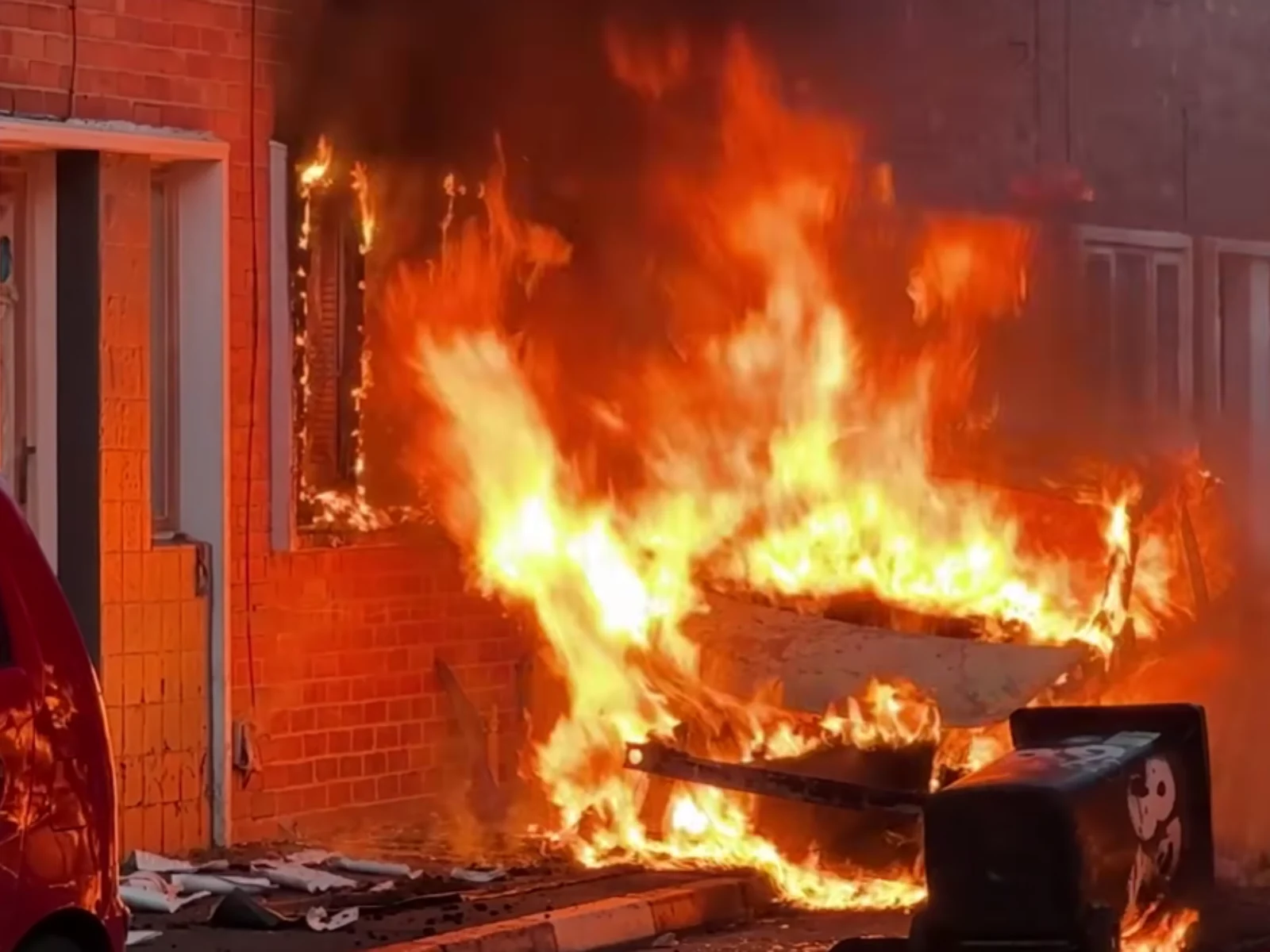 Proteste violente &icirc;n Belfast/FOTO: Captură video Youtube/The Sun