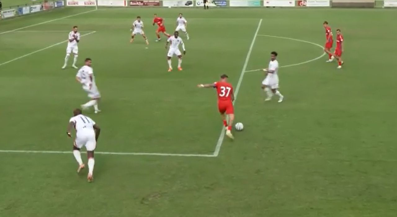 Ce bijuterie! Octavian Popescu a decis amicalul lui FCSB cu un gol spectaculos