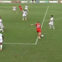 Ce bijuterie! Octavian Popescu a decis amicalul lui FCSB cu un gol spectaculos