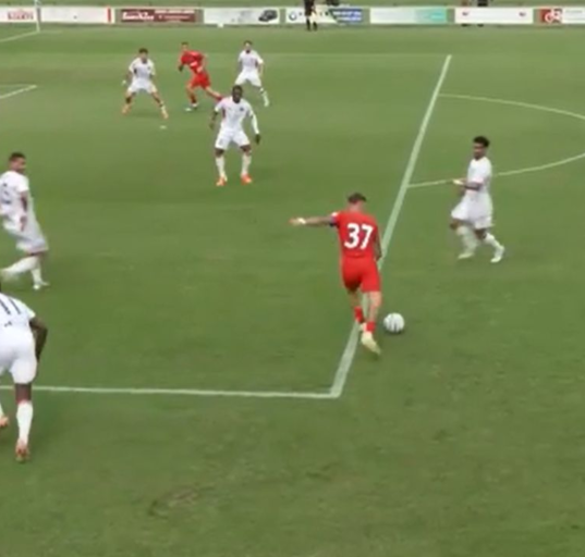 Ce bijuterie! Octavian Popescu a decis amicalul lui FCSB cu un gol spectaculos