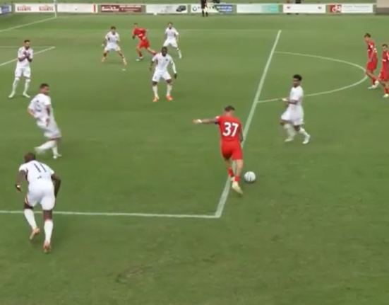 Ce bijuterie! Octavian Popescu a decis amicalul lui FCSB cu un gol spectaculos