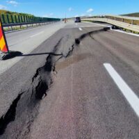 De ce a fost închisă circulația pe Autostrada A10 Sebeş-Turda în urma surpării de teren. Explicațiile CNAIR