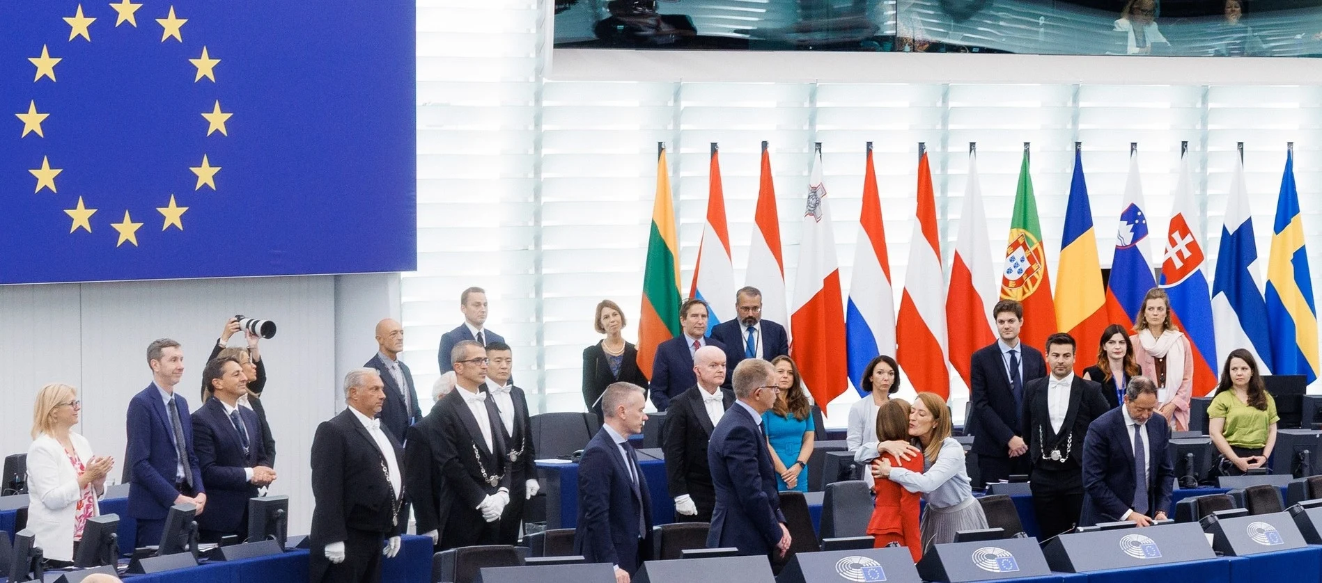 Maia Sandu, liderul R. Moldova, la Parlamentul European. FOTO: Facebook